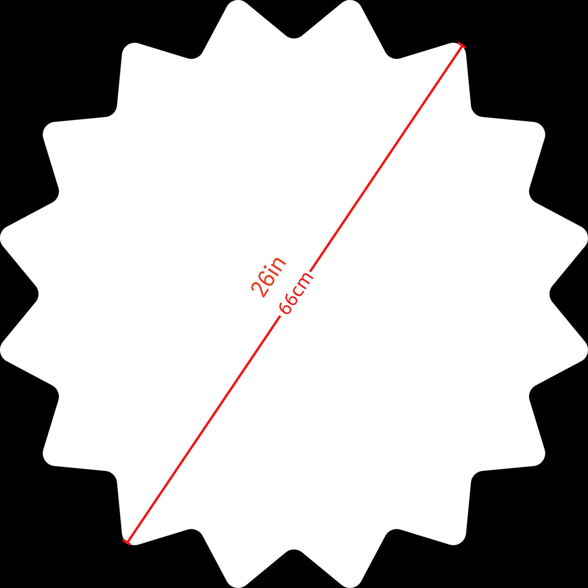Dapostar New 16-Point Star：Purple